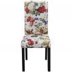 Dining Chairs 4 pcs Floral Design Wood
