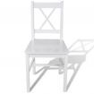 Dining Chairs 2 pcs Wood White