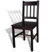 Dining Chairs 2 pcs Wood Brown