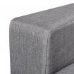 Sofa 2-Seater Fabric Light Grey