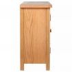 Sideboard with 3 Drawers 110x33,5x70 cm Solid Oak Wood