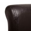 Dining Chairs 4 pcs Artificial Leather Brown