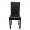 Dining Chairs 4 pcs Artificial Leather Black