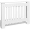 White MDF Radiator Cover Heating Cabinet 112 cm