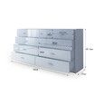 9 Drawer Cabinet Sideboard Bathroom Storage Units White High Gloss Front