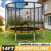 Genki 14ft Trampoline with Safety Enclosure Net