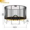 Genki 16ft Trampoline with Safety Enclosure Net