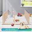 Foldable 10 Panel Kids Playpen Safety Fence New Zealand pine Wood