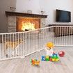 Foldable 10 Panel Kids Playpen Safety Fence New Zealand pine Wood