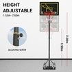 1.55-2.6m Kids Adult Portable Basketball System Hoop Stand