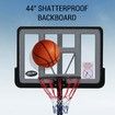 1.5-3.05M Portable Basketball Hoop Backboard System Stand Net Ring Set