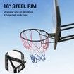 2.23-3.05m Large Portable Basketball Hoop Stand System Quick Height Adjustable
