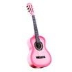 Melodic 34 Inch Kids Acoustic Guitar 6 Strings Tuner Cutaway Wooden Kids Gift Pink