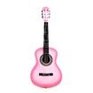 Melodic 34 Inch Kids Acoustic Guitar 6 Strings Tuner Cutaway Wooden Kids Gift Pink