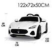 Maserati Authorized Kids Electric Ride On Car Toys w/Remote Controller - White