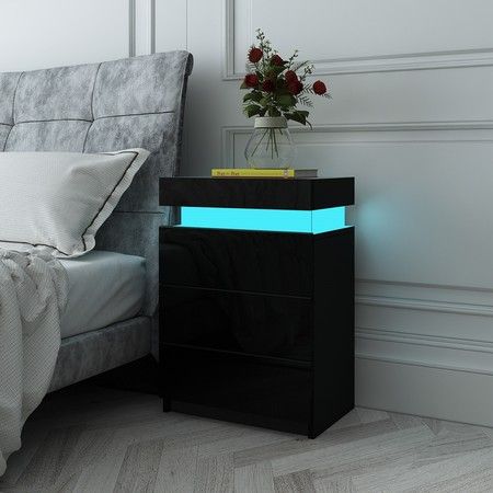 bedside cabinets with lights
