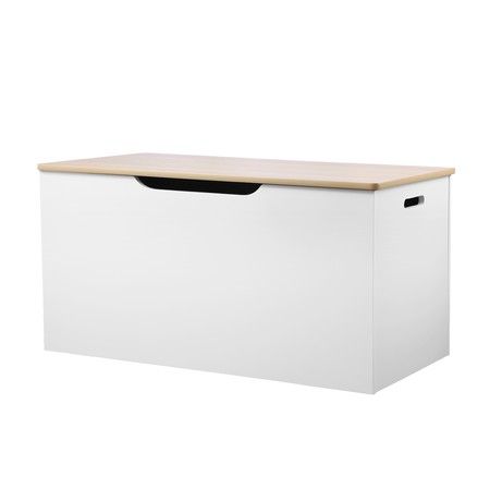 toy box bench white