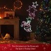 New Christmas Lights Santa and Star Motif 10M LED Rope Fairy Xmas Decoration Outdoor Home Display