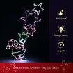 New Christmas Lights Santa and Star Motif 10M LED Rope Fairy Xmas Decoration Outdoor Home Display