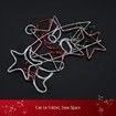 New Christmas Lights Santa and Star Motif 10M LED Rope Fairy Xmas Decoration Outdoor Home Display