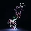 New Christmas Lights Santa and Star Motif 10M LED Rope Fairy Xmas Decoration Outdoor Home Display