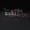 New Christmas Lights Gifts Cart Motif 22M LED Rope Xmas Decoration Outdoor Home Display