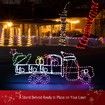 New Christmas Lights Gifts Cart Motif 22M LED Rope Xmas Decoration Outdoor Home Display