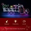 New Christmas Lights Gifts Cart Motif 22M LED Rope Xmas Decoration Outdoor Home Display