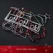 New Christmas Lights Gifts Cart Motif 22M LED Rope Xmas Decoration Outdoor Home Display