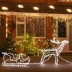 New 3D Reindeer Sleigh Motif Christmas Lights 22M LED Rope Xmas Decoration Outdoor Home Display