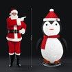 New 3D Penguin Christmas Lights 200 LED Rope Xmas Decoration Outdoor Home Display - 180cm