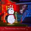 New 3D Penguin Christmas Lights 200 LED Rope Xmas Decoration Outdoor Home Display - 180cm