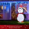 New 3D Penguin Christmas Lights 200 LED Rope Xmas Decoration Outdoor Home Display - 180cm