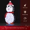 New 3D Penguin Christmas Lights 200 LED Rope Xmas Decoration Outdoor Home Display - 180cm