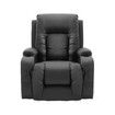 Massage Chair Rocking Armchair Recliner Sofa Heated Seat 360 Swivel Black