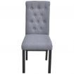 Dining Chairs 2 pcs Fabric Dark Grey
