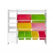 Keezi Kids Toy Box 8 Bins Bookshelf Storage Rack Organiser Toy Display