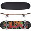 Oval Shape Skateboard 9 Ply Maple Graffiti Design 8"