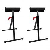 Set of 2 Adjustable Roller Stands