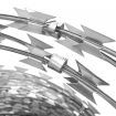 BTO-22 Clipped Concertina NATO Razor Wire Galvanised Steel 150 m