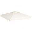 Waterproof Gazebo Cover Canopy 310 g / m² Cream White 3 x 3 m