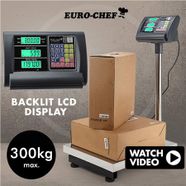 Euro-Chef 300kg Electronic Digital Platform Scales