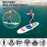 Bestway Inflatable Surfboard Hydro Force White Cap SUP