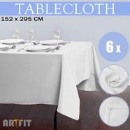 2PCS Rectangle Polyester Wedding Table Cloth Covers