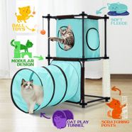 Petscene Cat Tree Tunnel Combination Cat Furniture Cat Toys 
