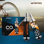 Whipro 16-gram Threaded CO2 Cartridges for Bicycle Tires Basketball Football -40 Pack