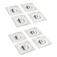 Pan Lids 8 pcs GN 1/6 176x162 mm Stainless Steel