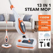 New Maxkon 13-in-1 Steam Mop Cleaner 1500W Handheld Steamer Multiple Function Floor Carpet Orange