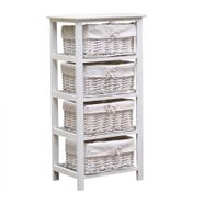 Levede Chest of Drawers Dresser Bedroom Storage Cabinet Baskets Hallway Tables