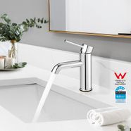 WELS Bathroom Basin Mixer Tap Bath Laundry Sink Tap Washing Basin Faucet Brass Body Chromed Finish 81H13-CHR